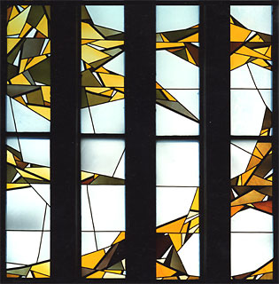 <span style="font-weight: bold">Glasfenster – Pfarrkirche Don Bosco, Hemmingen/Hann.</span><br />Detail vom Seitenfenster